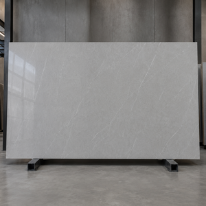 Losa de piedra sinterizada con aspecto de mármol gris claro Armani, baldosa de porcelana con aspecto de mármol pulido de 1600 x 3200 x 12 mm para pared y suelo - Product Image 3
