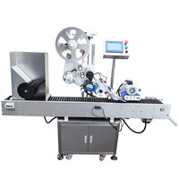 Machine d'étiquetage automatique horizontale autocollante pour flacons et ampoules