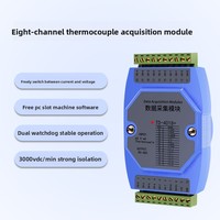 Modul Akuisisi Termokopel Tipe K Sensor Suhu PT100 Konverter RS485 Data Modbus RTU untuk Jaringan Komunikasi