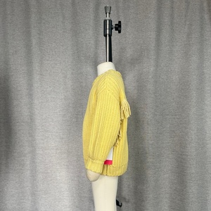 Pull en tricot à franges pour filles Frances Kids, personnalisable OEM & ODM, vêtements en maille à manches longues, pull en tricot moelleux - Product Image 4