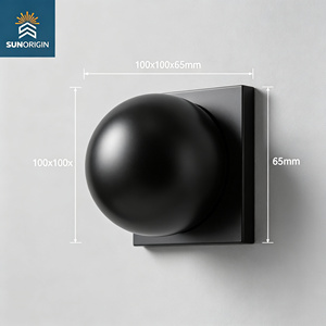 Applique murale LED noire à motif X, 12W, en aluminium moulé sous pression, pour extérieur, jardin, villa, vente en gros, directement de l'usine - Product Image 4