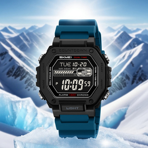 Relojes SKMEI 2523 al por Mayor, <span class=keywords><strong>Reloj</strong></span> Deportivo <span class=keywords><strong>de</strong></span> Moda con Cronógrafo <span class=keywords><strong>de</strong></span> Doble Hora, <span class=keywords><strong>Reloj</strong></span> <span class=keywords><strong>Digital</strong></span> Electrónico a Prueba <span class=keywords><strong>de</strong></span> Agua para Hombre con Correa <span class=keywords><strong>de</strong></span> Silicona - Product Image 1