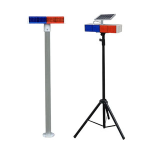 Luce di Segnalazione Stradale LED Solare IP67 Impermeabile 120W 160W Bicolore <span class=keywords><strong>Rosso</strong></span> e <span class=keywords><strong>Blu</strong></span> per Sicurezza e Traffico - Product Image 5