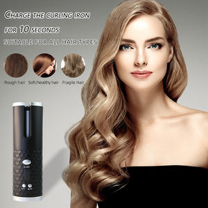 4000 mAh draagbare reis krultang, USB oplaadbaar, snoerloos, automatische krultang met LCD display, 6 temperatuurstanden - Product Image 3