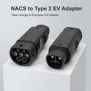 Adaptateur EV 32A AC NACS vers <span class=keywords><strong>Type</strong></span> <span class=keywords><strong>2</strong></span>, <span class=keywords><strong>prise</strong></span> de conversion <span class=keywords><strong>Tesla</strong></span> vers IEC 62196 pour voitures électriques européennes - Product Image 1