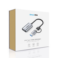 Carte de capture vidéo portable Jasoz 4K 1080p HD USB 3.0, design en alliage d'aluminium avec double interface Type-C + USB pour caméra PS4 en direct