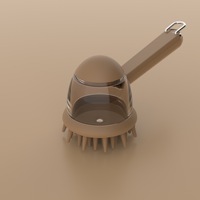 Brosse de bain pour animaux - Brosse de massage pour le nettoyage et les fournitures de bain des animaux