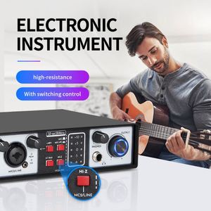 Werks-Professionelle <span class=keywords><strong>2</strong></span>-Kanal-<span class=keywords><strong>Audio</strong></span>-Schnittstelle <span class=keywords><strong>Usb</strong></span>-Klackkarte-Mixer für Musikstudio Aufnahme Livestream-Übertragung - Product Image 3