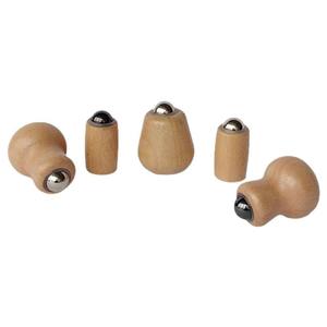 Edelstahl-Kugel-Wärmemassageroller mit Holzgriff, Kürbisform, Jade für das Gesicht, Musikfunktion - Product Image 6