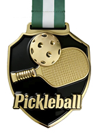 JINZUN Nouveau trophée de pickleball créatif en forme de moule, souvenir pour les compétitions sportives modernes populaires, médailles et trophées de pickleball