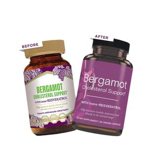 NOUVEAU Complément alimentaire à la bergamote 500 mg de resvératrol, 30 capsules végétaliennes, soutient le cholestérol normal et la fonction cellulaire saine - Product Image 5