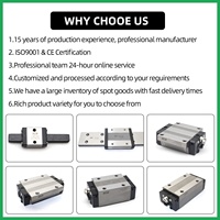 Guide linéaire à bride HSR15LC HSR25LC HSR30LC HSR45LC HSR35M1LABC pour kit CNC 4 axes, similaire au bloc coulissant linéaire THK, directement de l'usine