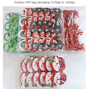 Lunettes de décoration de Noël en plastique écologique réutilisables, populaires, 100 % QC, marque LK, personnalisables en usine, pour adultes et enfants, pour fêtes - Product Image 3