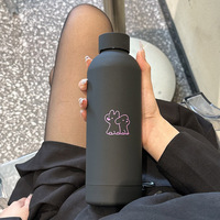 Nouvelle tasse thermos sous vide pour vin rouge avec motif chien de dessin animé, en acier inoxydable 304 de qualité alimentaire, tasse spécialisée