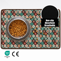 Tapis Jacquard Diamant pour Animaux de Compagnie, Imperméable, Antidérapant, Tapis de Sol pour Chien et Chat, Tapis de Salle de Bain, Logo Personnalisé, OEM, Vente en Gros, Usine