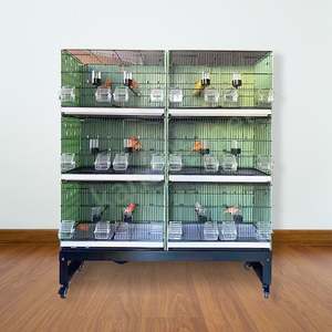 <span class=keywords><strong>Jaula</strong></span> Metálica Apilable <span class=keywords><strong>para</strong></span> Cría de Aves - <span class=keywords><strong>Jaula</strong></span> Grande y Resistente <span class=keywords><strong>para</strong></span> Loros con Bandejas Extraíbles, <span class=keywords><strong>Canarios</strong></span>, Agapornis - Product Image 1