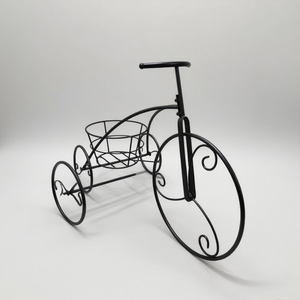 Support de <span class=keywords><strong>suspension</strong></span> mural intérieur et extérieur moderne de style ferme pour pot de fleurs étagère à cadre en métal noir pour balcon - Product Image 2