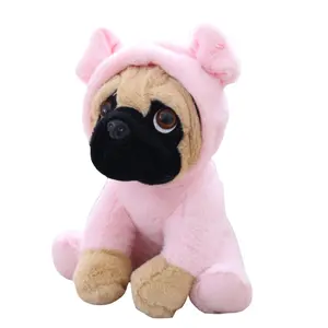 Hoge Kwaliteit Pluche Zachte Puppy Gevulde Leuke Pug Hond Speelgoed Pluche