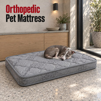 Matelas orthopédique pour chien avec noyau de ressorts ensachés miniatures, hauteur 11 cm et housse amovible pour commandes personnalisées