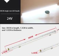 Bande LED en profilé aluminium 12V 24V avec capteur de charge USB DC5V pour éclairage de placard, chambre et décoration sous-meuble
