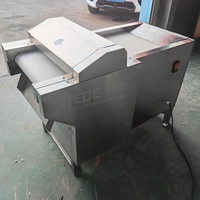 Commerciële automatische zeewier-perzik-shiitake-paddenstoelen snijmachine met motor & versnelling, verstelbare snijgrootte