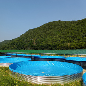 ถังเพาะเลี้ยงสัตว์น้ำทรงกลมแบบกำหนดขนาดเอง LVJU ขนาด 3 เมตร ถึง 30 เมตร สำหรับการเพาะเลี้ยงกุ้งและปลาในบ่อ RAS ระบบไบโอฟลอค - Product Image 5