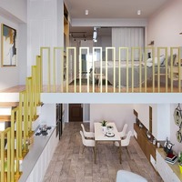 Options de conception de main courante à hauteur personnalisable, style moderne, garantie de plus de 3 ans