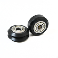 Roues à rainures en V M U W en Delrin de 5 mm de diamètre, roulements à billes à double rangée 625-2RS 625ZZ, poulie BW25 pour profilé en aluminium à rainure en V