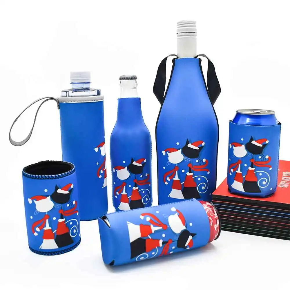 Benutzer definiertes Logo Gedruckte Dose Kühler Neopren Tube 375ML Bierdose Kühler Neopren Stubby Holder