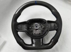Volante de cuero de fibra de carbono Real personalizado para Volvo XC60 <span class=keywords><strong>XC40</strong></span> XC90 S60 S90 V60 V40 accesorios de coche modificados - Product Image 3