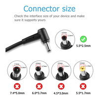 Cargador de Corriente para Portátil 19.5V 6.15A 5.5*2.5mm Adaptador de CA para Portátil Cargador de 120W Adaptador para Portátil para msi