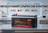 Baterai Starter Mobil LiFePO4 24V 150Ah 1500 CCA Baterai Starter Daya Tinggi untuk Generator Diesel dengan BMS Pintar