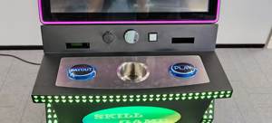 Factory Price 43" Capacitive TouchScreen <strong>J</strong> Curved Monitor Stand up Skill Game Machine with Big Hot Flaming Pots Game Option - Product Image 4