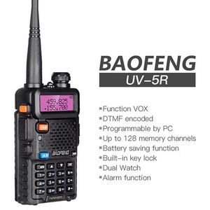 Baofeng UV-5R Çift Bantlı Amatör Telsiz Baofeng Uv-5r UV 5R İstasyon Ekipmanı El Tipi Telsiz - Product Image 1