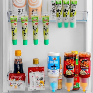 Spice Rack Moveable Multi-function <b>Fridge</b> Side Shelf <b>Fridge</b> Cans Organizer - Product Image 1