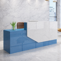 Escritorio Moderno y Duradero, Muebles de Oficina, Conjunto de Escritorio Pequeño, Scrivania, Mostrador de Recepción Moderno, Mostrador de Recepción para Salón de Belleza