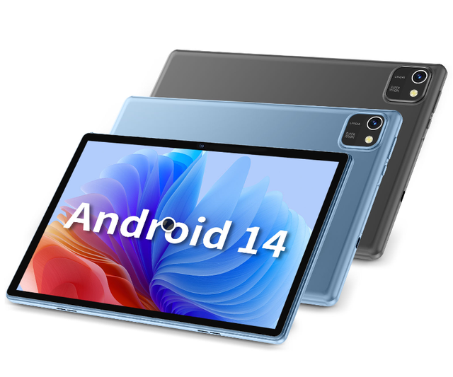 10.1 Inch Tablet With Keyboard Android 14 Tablet Octa Core 6GB+64GB Rugged Graphics Tablet Pc for Kids Education Entertainment