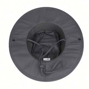 2025 New Arrival Spring Summer Breathable Sunscreen <b>Bucket</b> <b>Hat</b> Men Women Fast Dry Foldable Fishing Cowboy <b>Hat</b> <b>with</b> <b>Strings</b> - Product Image 4