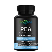 Capsules de PEA (Palmitoyl Éthanolamide) 600mg Micronisé 99% HPCL à Marque Blanche OEM pour le Soutien du Système Nerveux et la Santé Antioxydante
