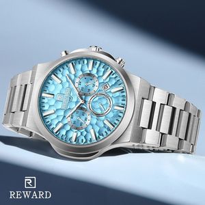 Reloj de Cuarzo Multifuncional Luminoso a Prueba de Agua con Tres Ojos de Moda Reward RD813050M para Hombre, Reloj de Negocios 2025 - Product Image 5