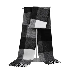 Wholesale Brand Designer Pashmina 100% Thick Cashmere Wool Winter Scarf Luxury Shawl Women Scarves