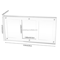 Cadres de cartes triples TCG en acrylique transparent 35PT