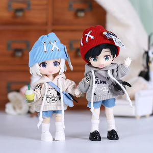 ตุ๊กตา OB11 รุ่นใหม่ ชุดแฟชั่นเด็กชายและเด็กหญิง พร้อมกางเกงยีนส์ขาสั้น เสื้อผ้าตุ๊กตาสำหรับเพนนี, เน็นโดรอยด์, โอบี 11, มอลลี่, โอบิทสึ 11 - Product Image 4