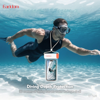 EARLDOM - Bolsa Impermeable para Teléfono Móvil, Funda Sumergible para Natación y Buceo, para iPhone 15 Pro Max, Samsung S24