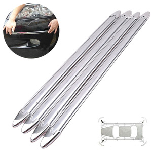 Refuerzo de Barra Protectora Plateada (Paquete de 4) para Protección de Carrocería Universal 410x25mm - Product Image 1