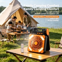 Ventilateur de camping miniature rechargeable à commande numérique par application, prix compétitif, pour une utilisation en extérieur et en voiture