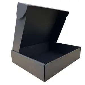 Manufacture Printed Black Corrugated Paper Cardboard Carton Shipping Boxes with Custom Logo for Gift Packaging