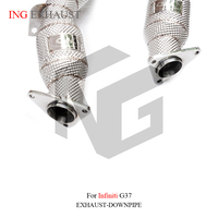 Venta directa de fábrica ING para Infiniti G37 2007 + Infiniti G25 G37 2,5 3,7 Escape de acero inoxidable con evento de descuento catalítico