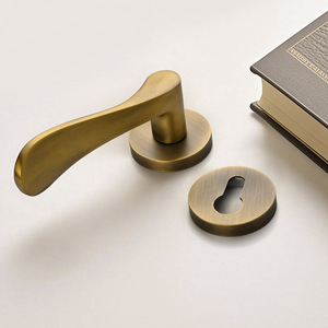 Moat Copper Lever Lock FT01-31 Keyless Copper Door Lock For Bedrooms - Product Image 2