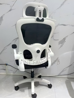 Chaise de bureau ergonomique moderne pivotante avec support lombaire en maille, chaises de bureau de luxe réglables, personnalisation de l'ameublement